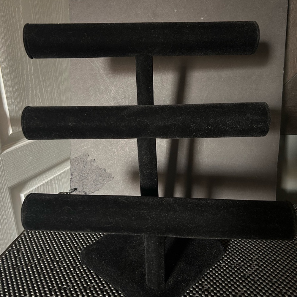 Black Velvet Jewelry Display Stand